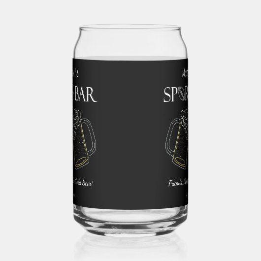 Sportbar Drinkware Can Beer Drinkware Blikvorm Glas (Rechts)