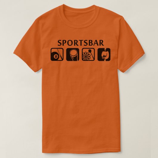 Sportbar voor publiek t-shirt (Design voorkant)