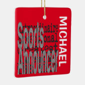 Sportbedenker Extraordinaire CUSTOM Keramisch Ornament (Rechts)