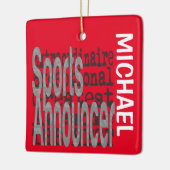 Sportbedenker Extraordinaire CUSTOM Keramisch Ornament (Links)