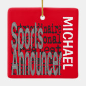 Sportbedenker Extraordinaire CUSTOM Keramisch Ornament (Achterkant)