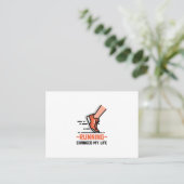 sportbeoefening visitekaartje (Staand voorkant)