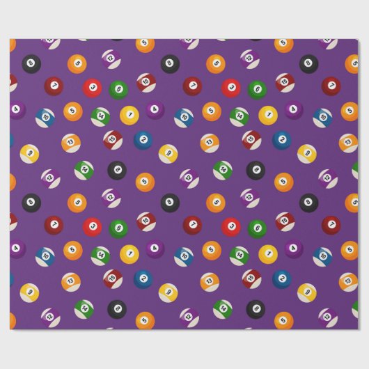 Sportbetegeld Billiardpatroon, verpakkingspapier Cadeaupapier (Vlak)