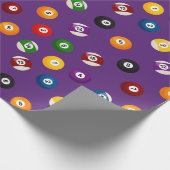 Sportbetegeld Billiardpatroon, verpakkingspapier Cadeaupapier (Hoek)