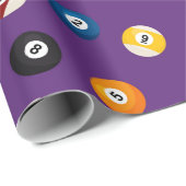 Sportbetegeld Billiardpatroon, verpakkingspapier Cadeaupapier (Rol Hoek)