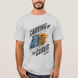 Sportbike Motorfiets Shirt Carving Up the Curves