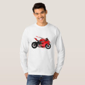 Sportbike & Straatfiets Motorfiets T-shirt (Voorkant volledig)