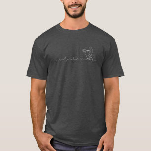 Sportbike Wheelie Heartbeat T-shirt