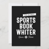 Sportboek Whiter Job Title Cadeau Bedankkaart (Voorkant)