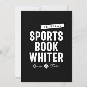 Sportboek Whiter Job Title Cadeau Bedankkaart