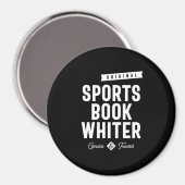 Sportboek Whiter Job Title Cadeau Magneet (Voorkant / Achterkant)