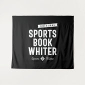 Sportboek Whiter Job Title Cadeau Wandkleed (Voorkant (horizontaal))