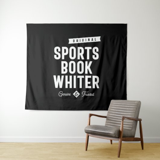 Sportboek Whiter Job Title Cadeau Wandkleed (In Situ (horizontaal))