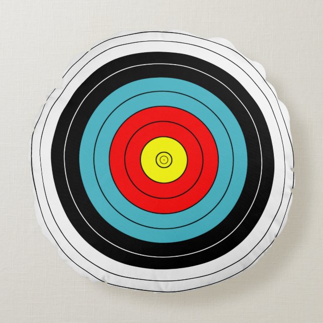 Sportboogschietdoel Rond Kussen (Voorkant)