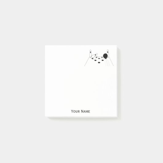 SportBowling Ball en Pins Post-it Notes (Voorkant)