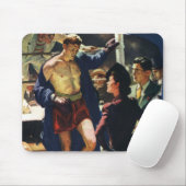  sportbox, Boxer die de ring verlaat Muismat (Met muis)