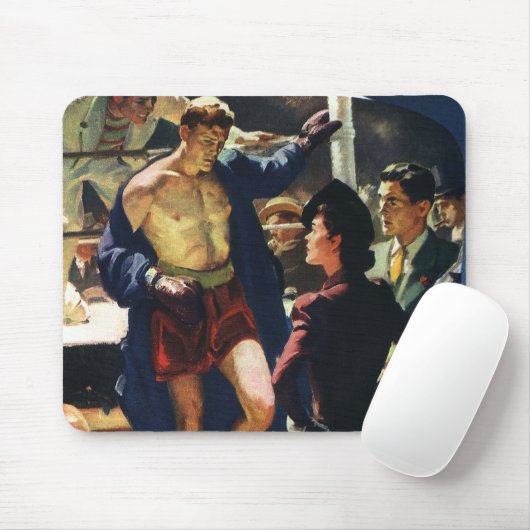 sportbox, Boxer die de ring verlaat Muismat (Met muis)