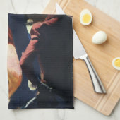  sportbox, Boxer die de ring verlaat Theedoek (Quarter Fold)