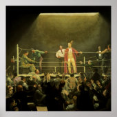  sportboxen, boxers die op het punt staan te vecht poster (Voorkant)