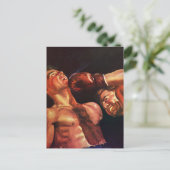 sportboxen, boxers die vechten briefkaart (Staand voorkant)