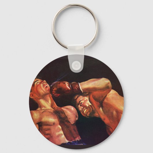 sportboxen, boxers die vechten sleutelhanger (Voorkant)