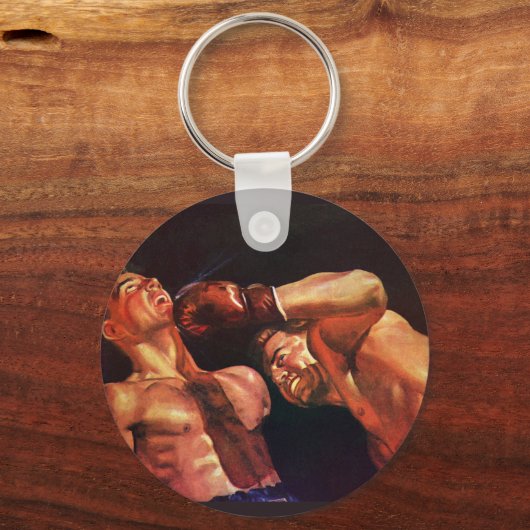  sportboxen, boxers die vechten sleutelhanger (Achterkant)
