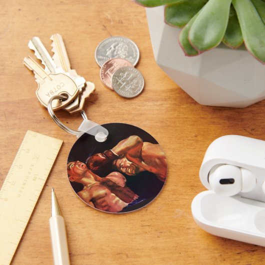  sportboxen, boxers die vechten sleutelhanger (Bureau)