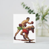  sportboxen, boxers in de strijd kaart (Staand voorkant)