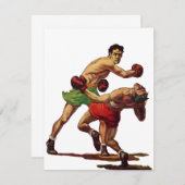  sportboxen, boxers in de strijd kaart (Voorkant / Achterkant)