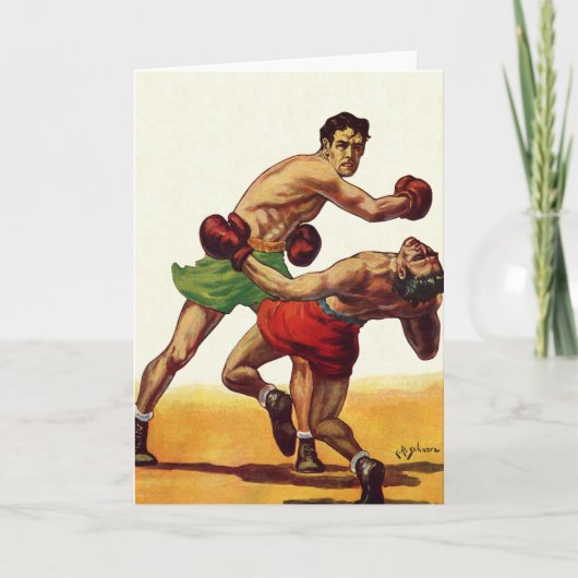  sportboxen, boxers in de strijd kaart (Voorkant)