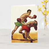  sportboxen, boxers in de strijd kaart (Gele Bloem)