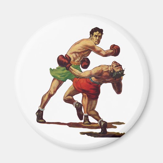  sportboxen, boxers in de strijd magneet (Voorkant)