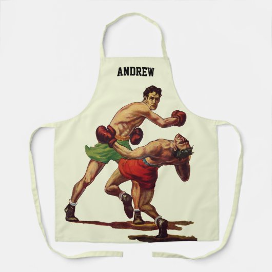  sportboxen, boxers in de strijd schort (Voorkant)