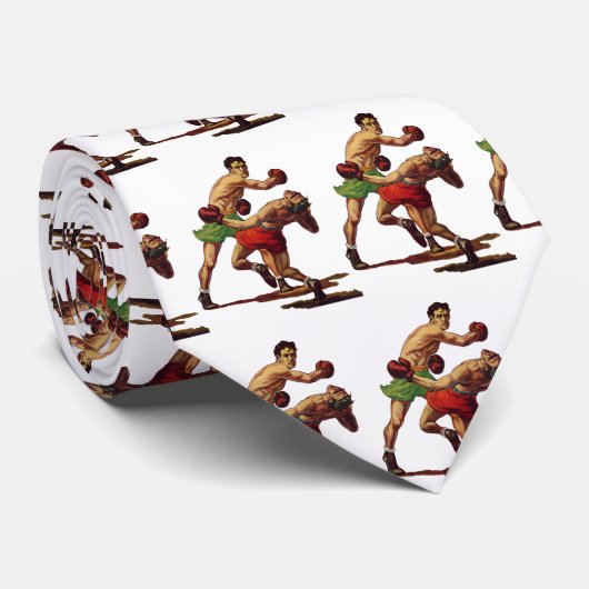  sportboxen, boxers in de strijd stropdas (Opgerold)