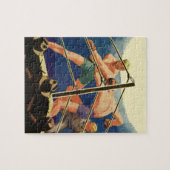  sportboxen, boxers tijdens een overeenkomst legpuzzel (Horizontaal)