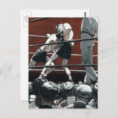 sportboxen, boxers vechten in de ring briefkaart (Voorkant / Achterkant)