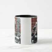 sportboxen, boxers vechten in de ring mok (Midden)