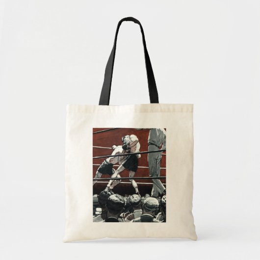  sportboxen, boxers vechten in de ring tote bag (Voorkant)