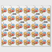 Sportboxen op maat cadeaupapier (Vlak)