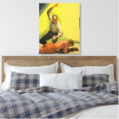  sportboxen, referentie met Boxer Knockout Canvas Afdruk (Insitu (Slaapkamer))