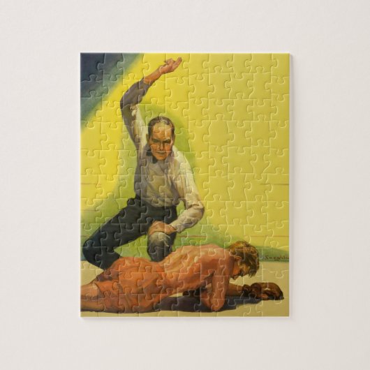  sportboxen, referentie met Boxer Knockout Legpuzzel (Verticaal)