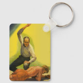 sportboxen, referentie met Boxer Knockout Sleutelhanger (Achterkant)