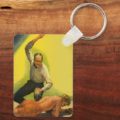  sportboxen, referentie met Boxer Knockout Sleutelhanger (Achterkant)