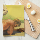  sportboxen, referentie met Boxer Knockout Theedoek (Quarter Fold)