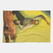  sportboxen, referentie met Boxer Knockout Theedoek (Horizontaal)