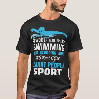 Sportcadeau voor zwemsport in zwembad met zwemmers t-shirt