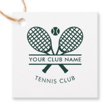 Sportclub Naam Tennis Iconen Groen Racket Motief