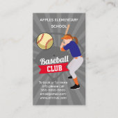 sportclub softball coach team tryouts gym visitekaartje (Voorkant)