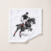 sportclub van equestrian polo bad handdoek (Wasdoekje)