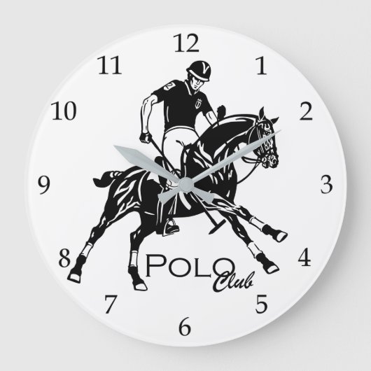 sportclub van equestrian polo grote klok (Voorkant)